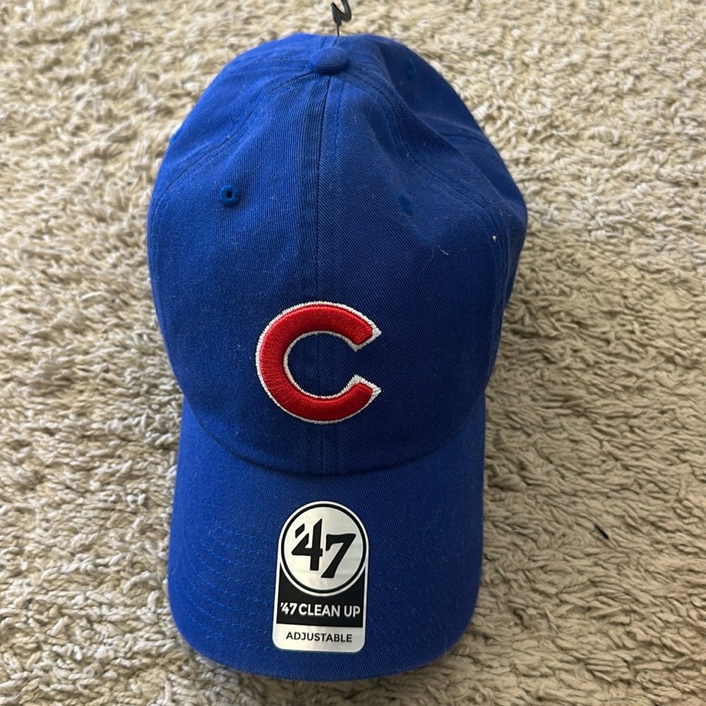 New! Chicago Cubs Hat Adult Strap Back Embroidered‎ Logo 47 Brand